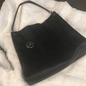 Michael Kors Black Leather Purse